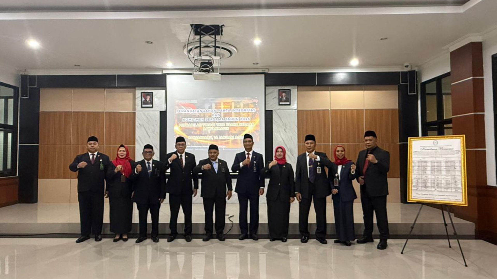 Pengadilan Tinggi Tata Usaha Negara Banjarmasin Perkuat Integritas Melalui Penandatanganan Pakta Integritas dan Komitmen Bersama